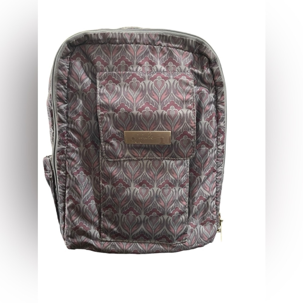JUJUBE Mini Diaper Bag / Grey & Purple / Small / Machine Washable
